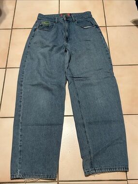 Empyre Wide Leg Jeans Size 5 Y2K Skater Baggy Denim Light Wash